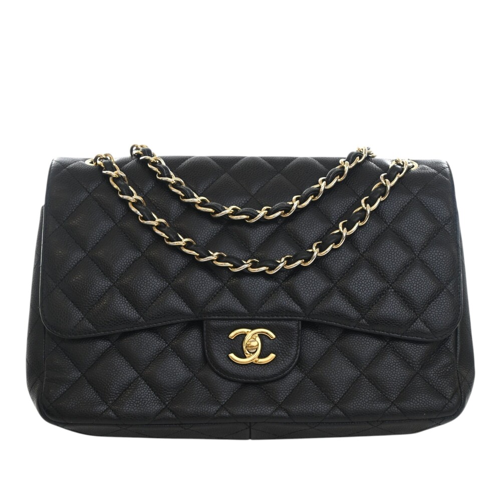 Pre-Loved Chanel Jumbo Classic Caviar Double Flap